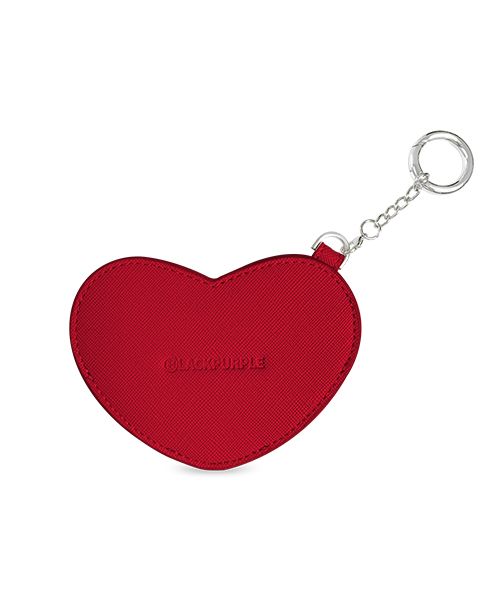 【BLACKPURPLE】23FW★ Adorable Heart Card Holder Keyring MUSINSA | BLACK PURPLE Adorable Heart Card Holder Keyring (Red)