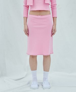 Pure Pink MidISkirt