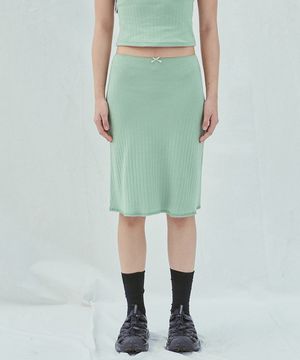 Pure Olive MidISkirt