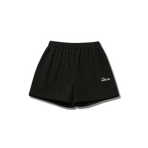 DAUB 여성 플레어 숏팬츠 블랙