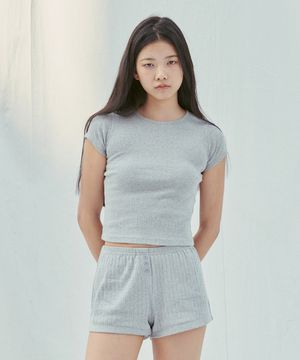 Pure Gray  Short Sleeve T