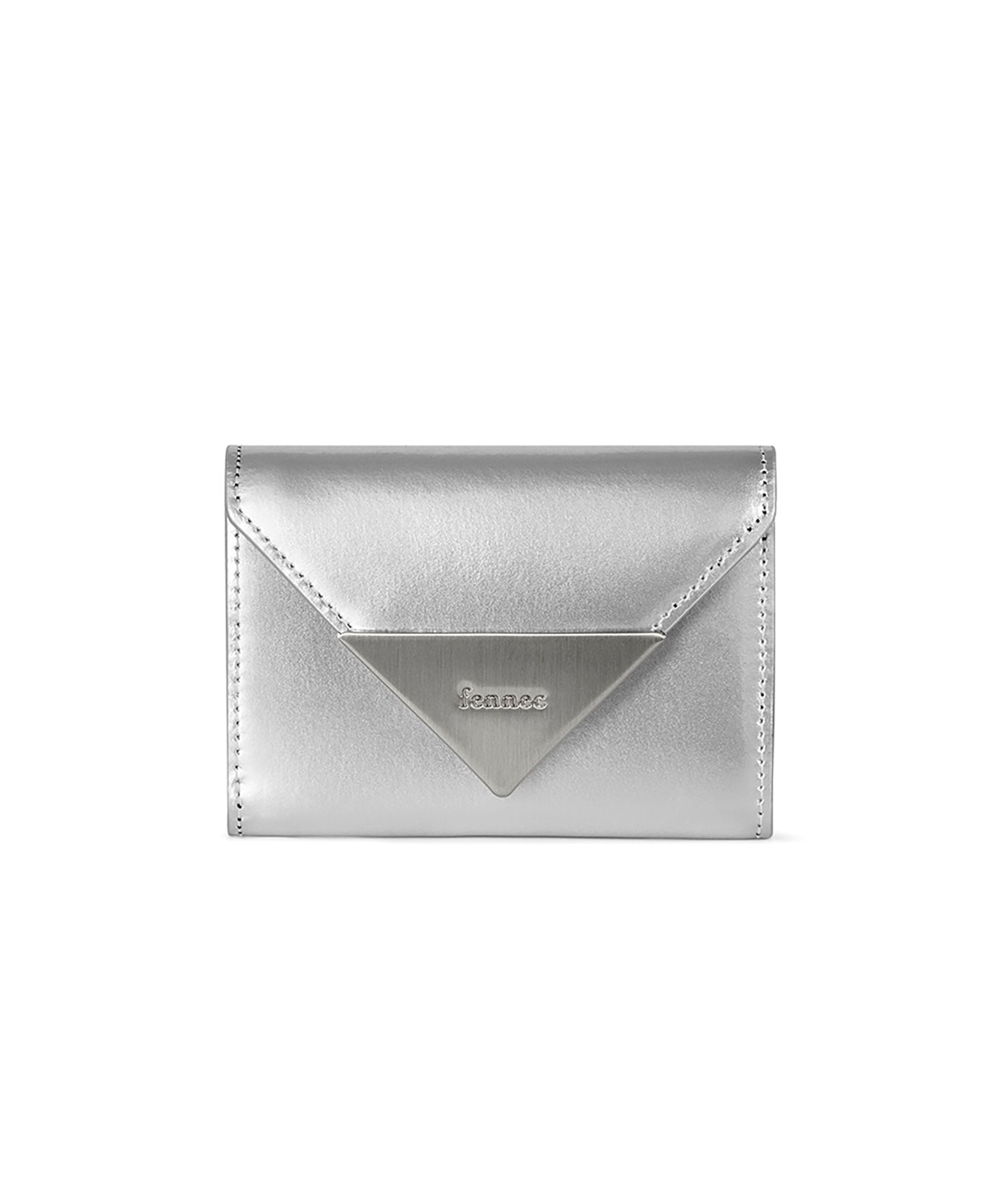 MUSINSA公式 | fennec LACQUER TRIANGLE WALLET - MATT SILVER