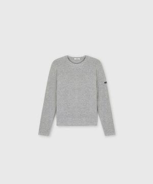 CLEAR JERSEY LONG SLEEVE TOP GREY MELANGE