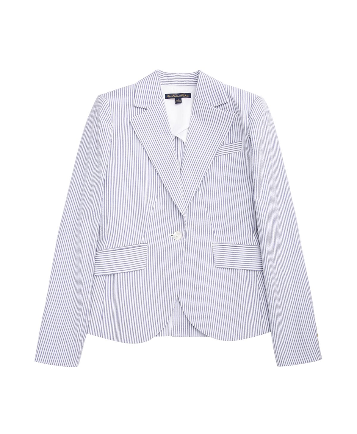 브룩스 브라더스(BROOKS BROTHERS) 시어서커 스트라이프 자켓 (블루) (BBJZWM7830MES)