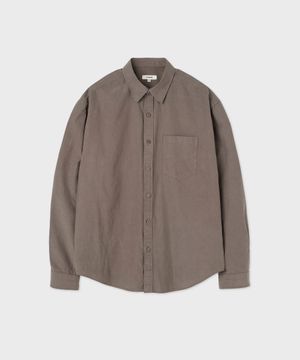 파르크 피그먼트 다이드 셔츠 브라운