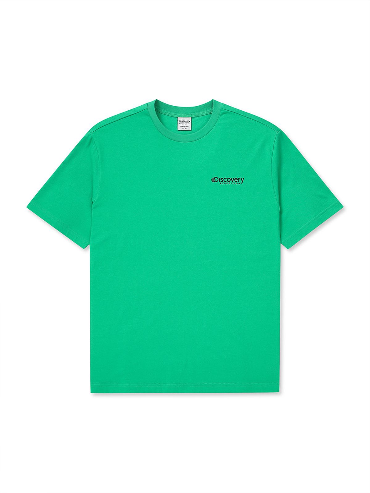 디스커버리 익스페디션(DISCOVERY EXPEDITION) 메인크루 제주 리사이클 그래픽 티셔츠 (N/GREEN)