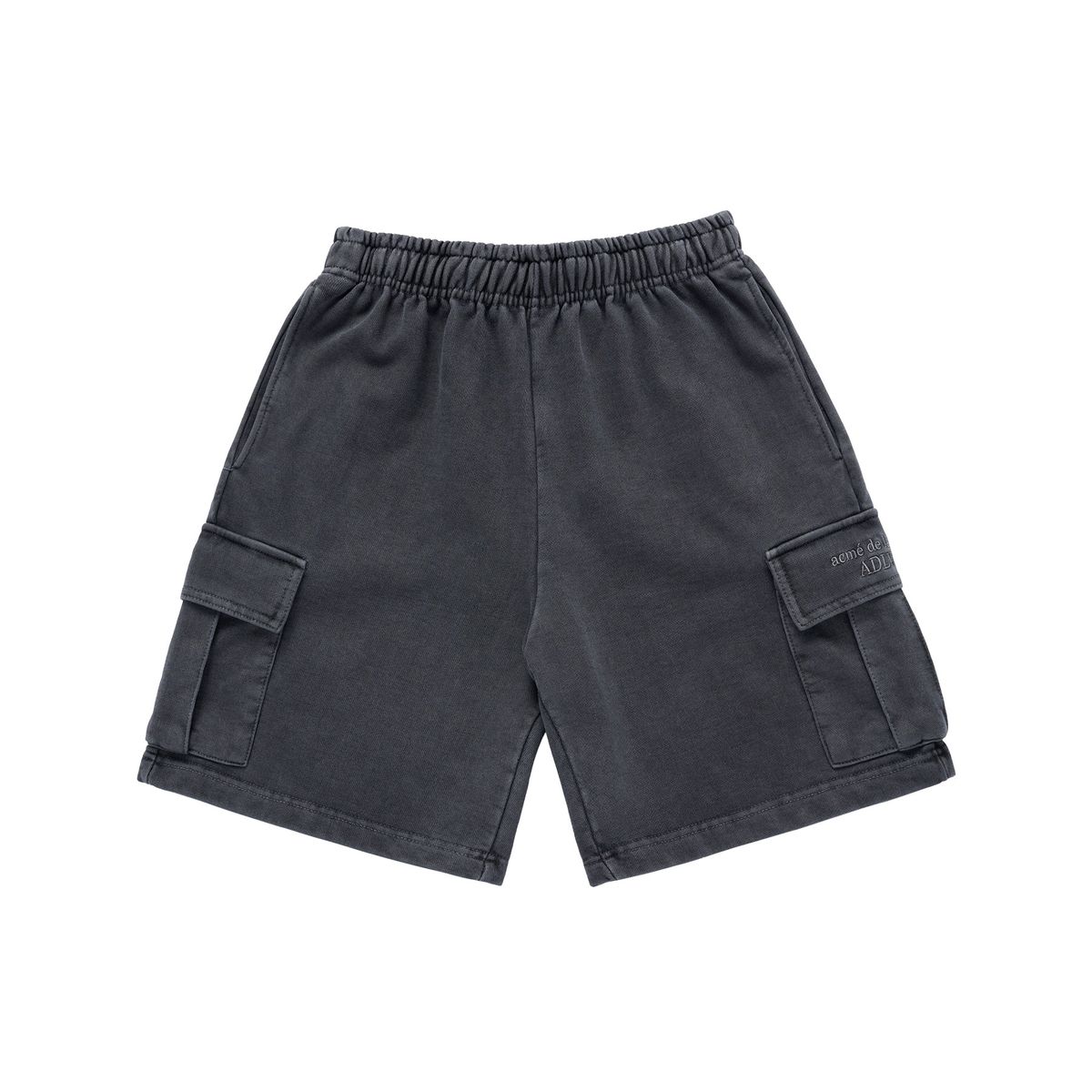 아크메드라비(ACME DE LA VIE) BASIC LOGO PIGMENT WASHING CARGO SHORT PANTS CHARCOAL