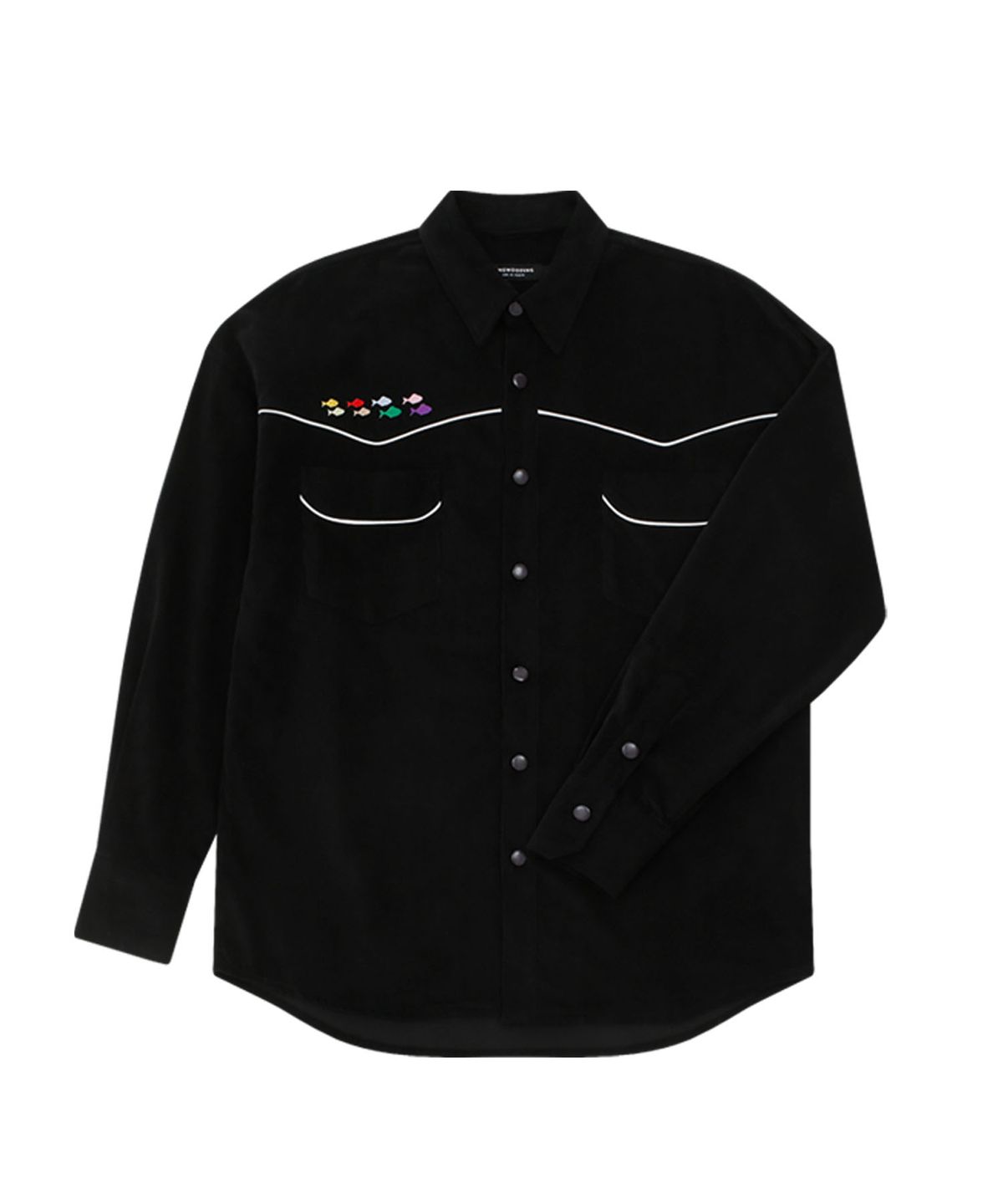 홍우성(HONGWOOSUNG) EMBROIDERY WESTERN SHIRTS_BLACK