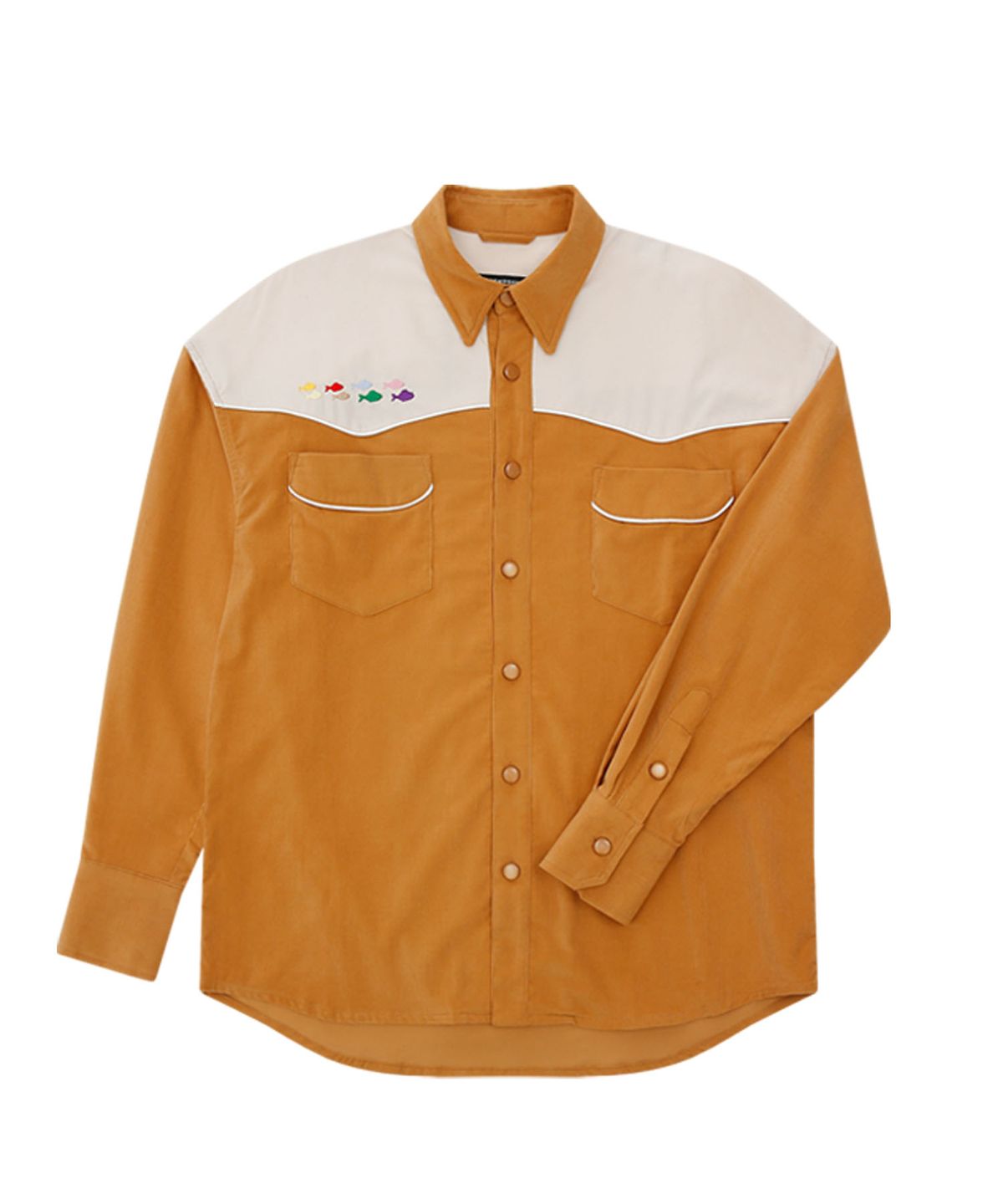 홍우성(HONGWOOSUNG) EMBROIDERY WESTERN SHIRTS_CAMEL
