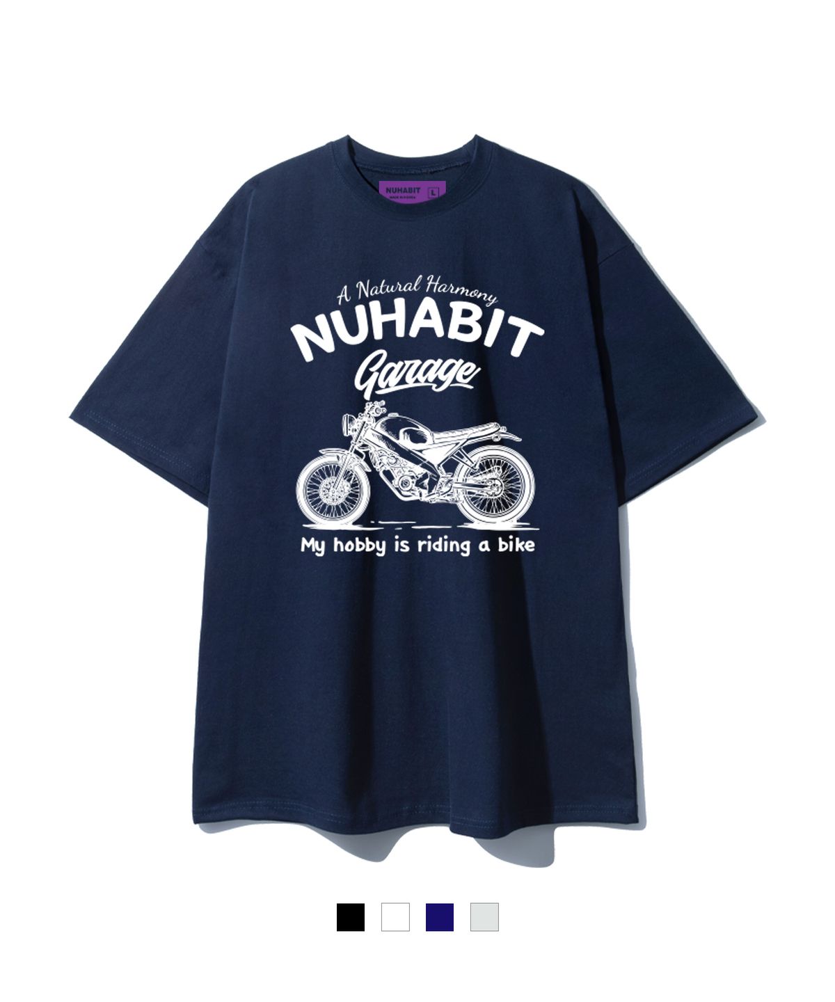 뉴해빗(NUHABIT) N/H RIDING A BIKE 오버핏 반팔 (SOS2-4NH1202)