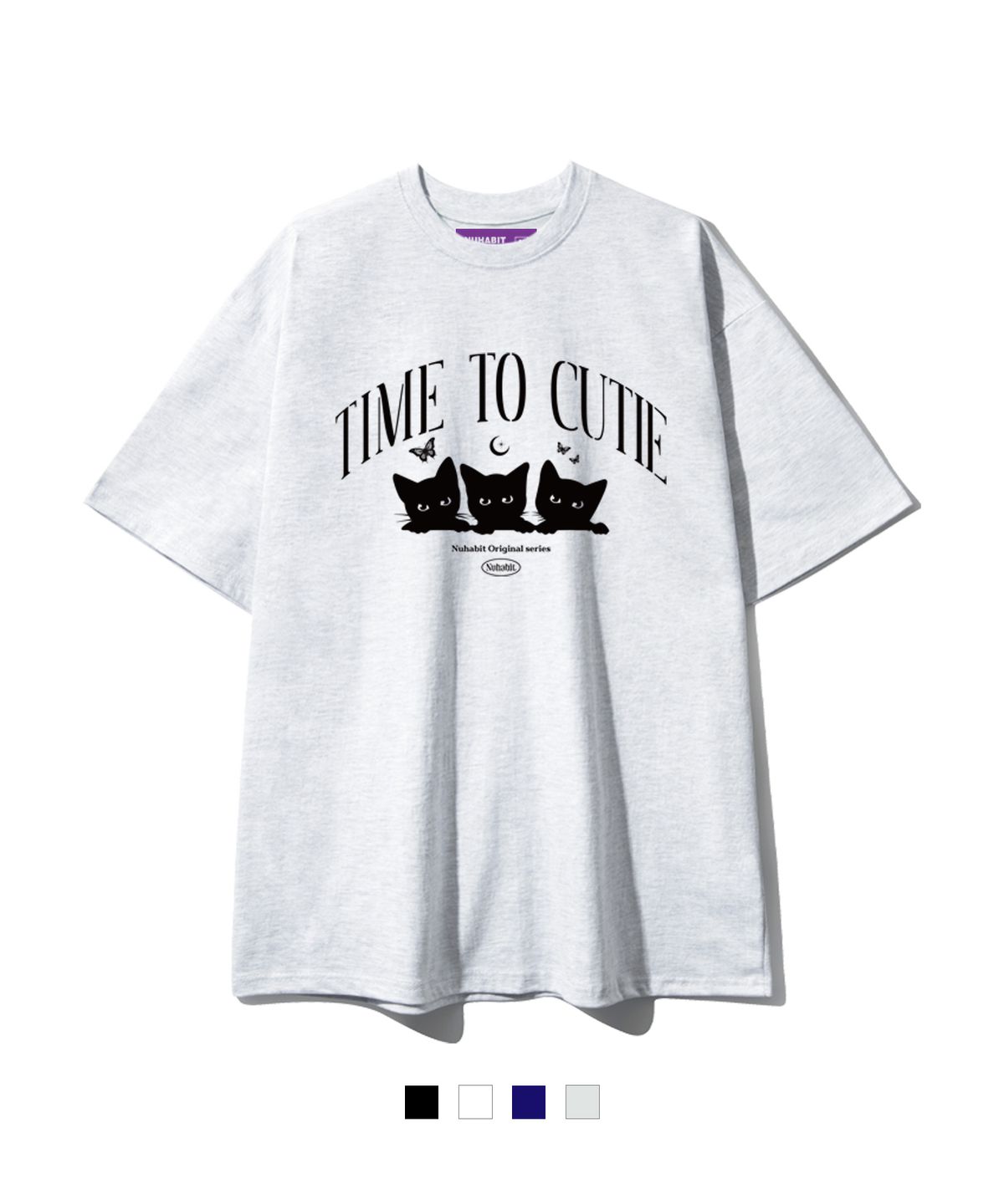 뉴해빗(NUHABIT) N/H TIME TO CUTIE 오버핏 반팔 (SOS2-4NH1215)