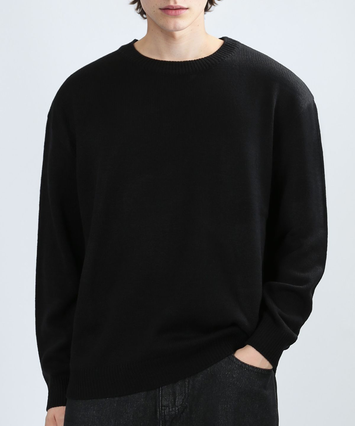 베리베인(VERYVAIN) BALANCE ROUND KNIT (BLACK)