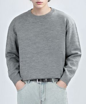 BALANCE ROUND KNIT (GRAY)