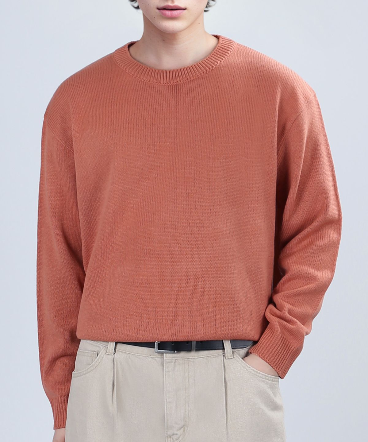 베리베인(VERYVAIN) BALANCE ROUND KNIT (CORAL)