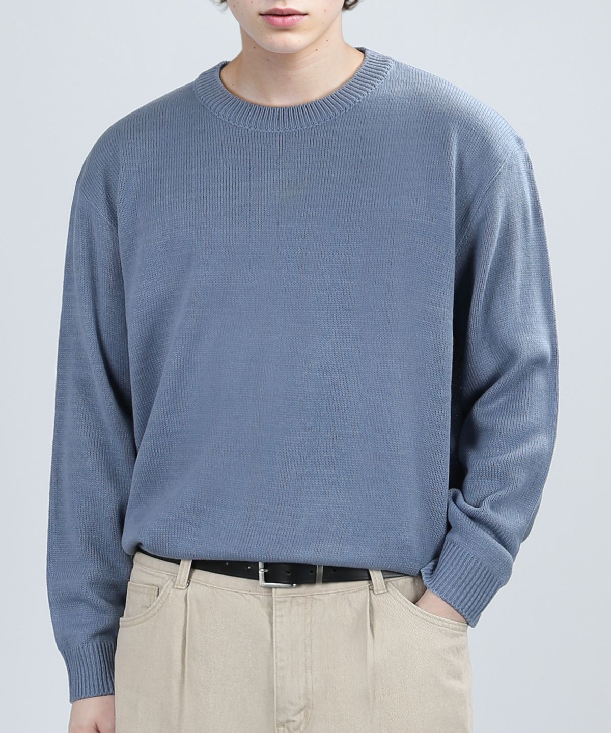베리베인(VERYVAIN) BALANCE ROUND KNIT (INDIE BLUE)