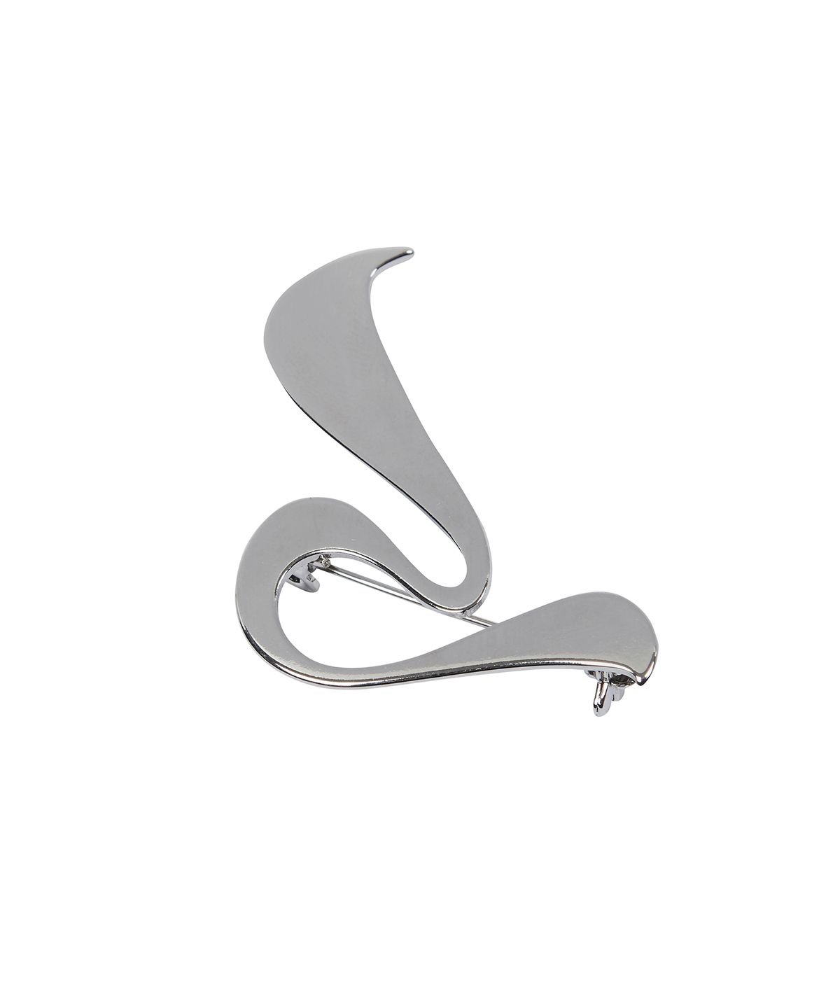 러브이즈트루(LUVISTRUE) CURVED L BROOCH(SILVER)