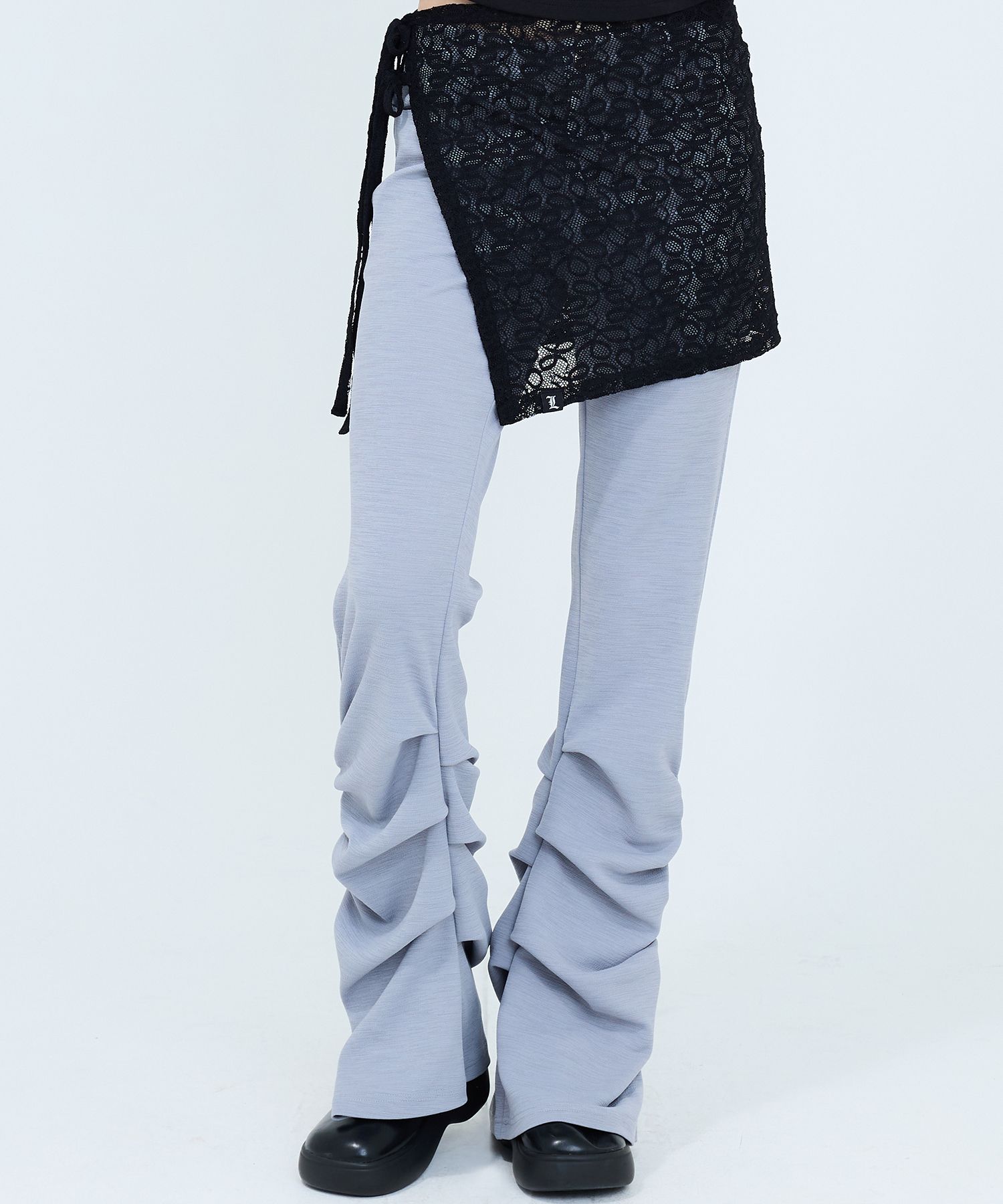 MUSINSA | LUV IS TRUE RT LAYERED PANTS(GRAY)