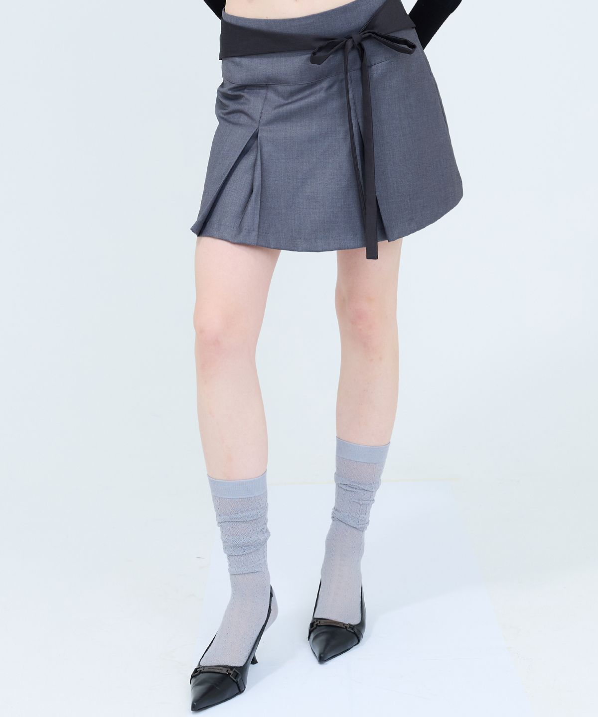 러브이즈트루(LUVISTRUE) RT 2-WAY SKIRT(GRAY)