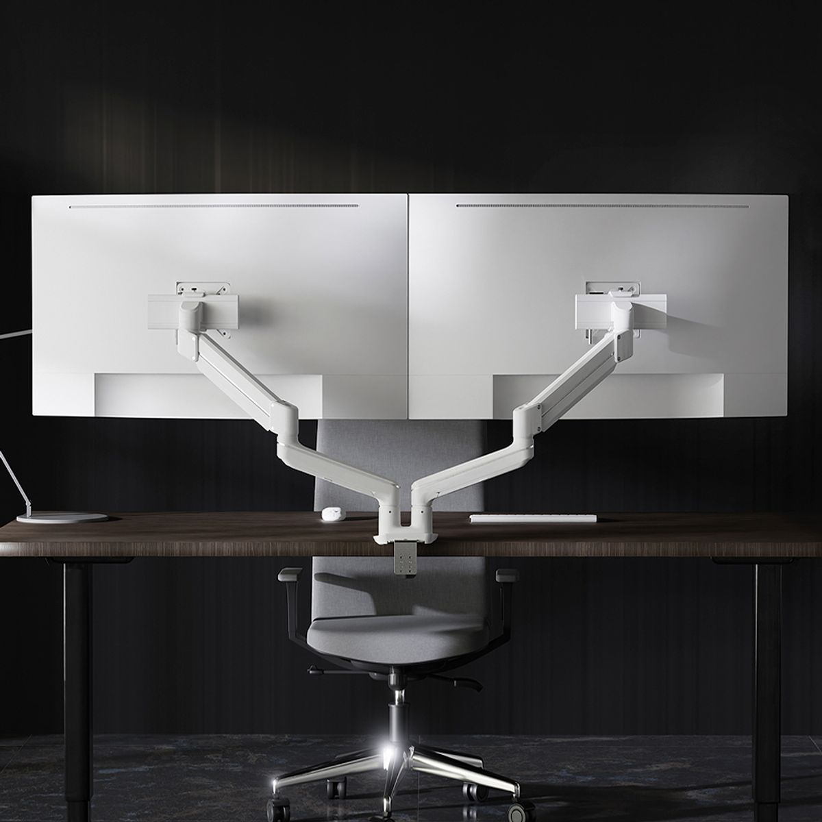 펠로우즈(FELLOWES) FLEX 듀얼 슬라이드 모니터암 거치대