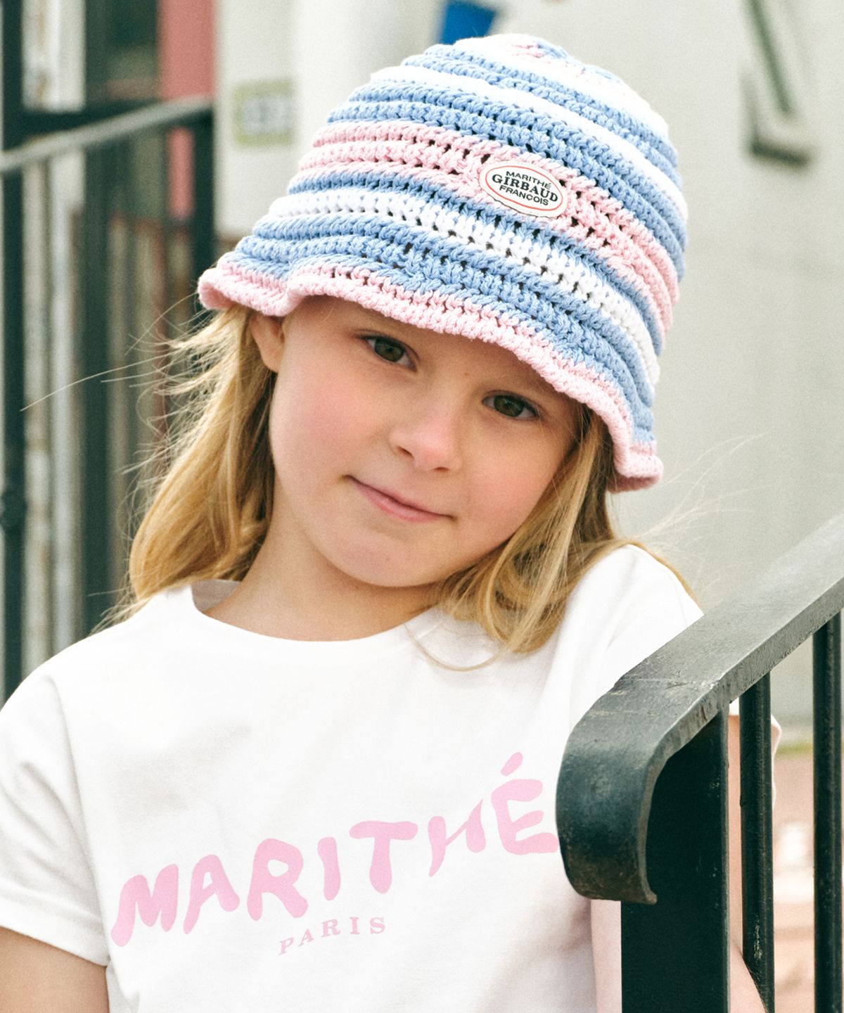 마리떼 키즈(MARITHÉ KIDS) ENFANT CROCHET HAT sky blue
