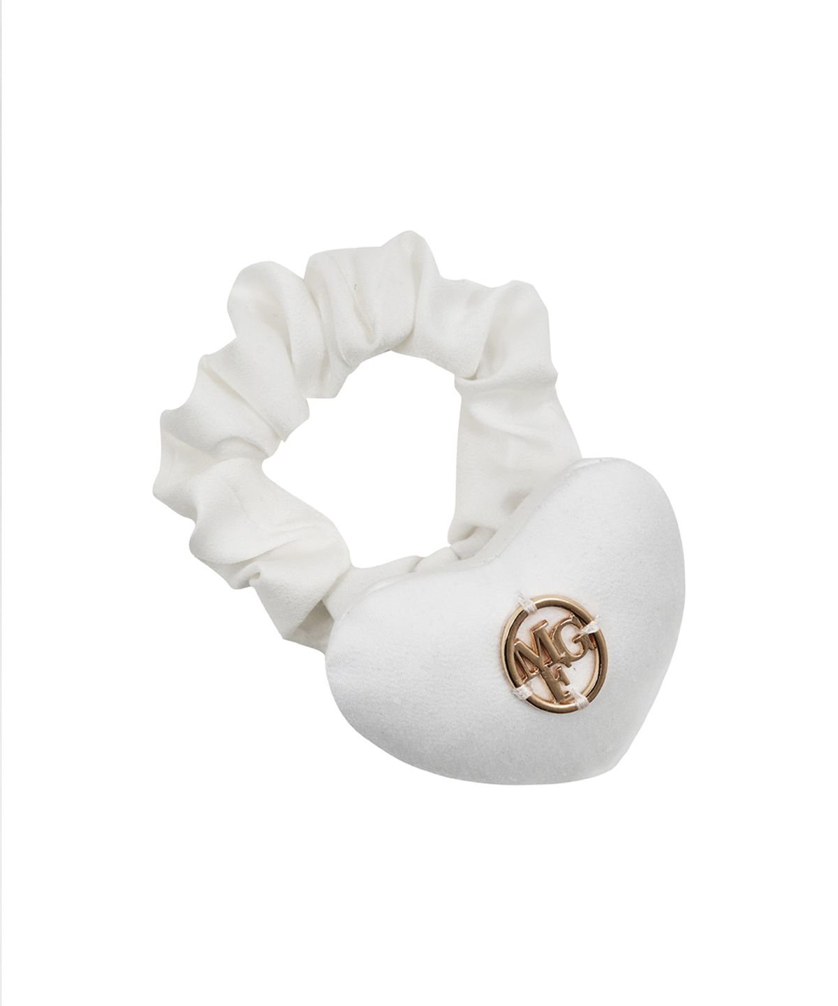 마리떼 키즈(MARITHÉ KIDS) ENFANT HEART SCRUNCHIE ivory
