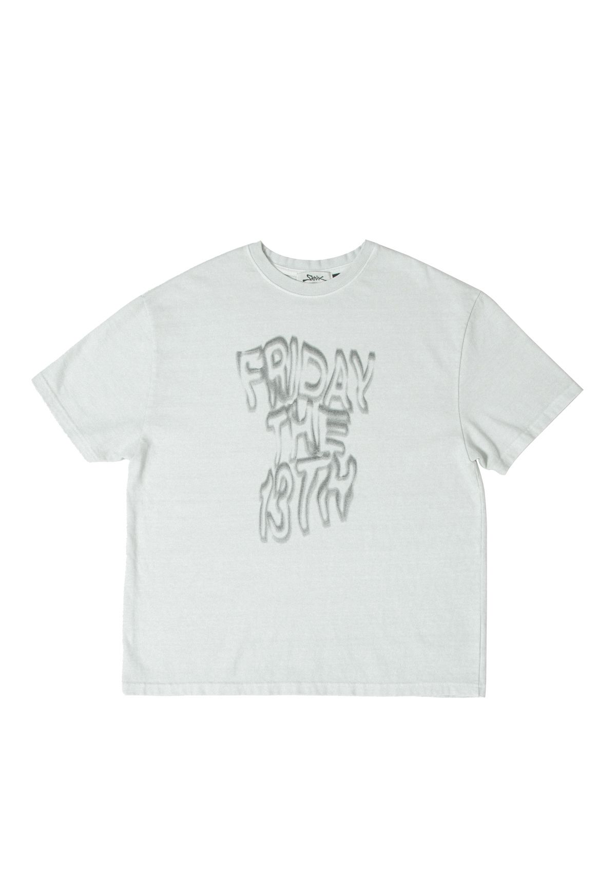 세니크(SENIK) Wavy 13th pigment t-shirts - Light grey