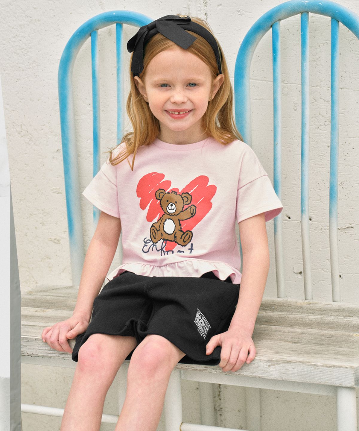 마리떼 키즈(MARITHÉ KIDS) ENFANT W PEPLEM TEE pink