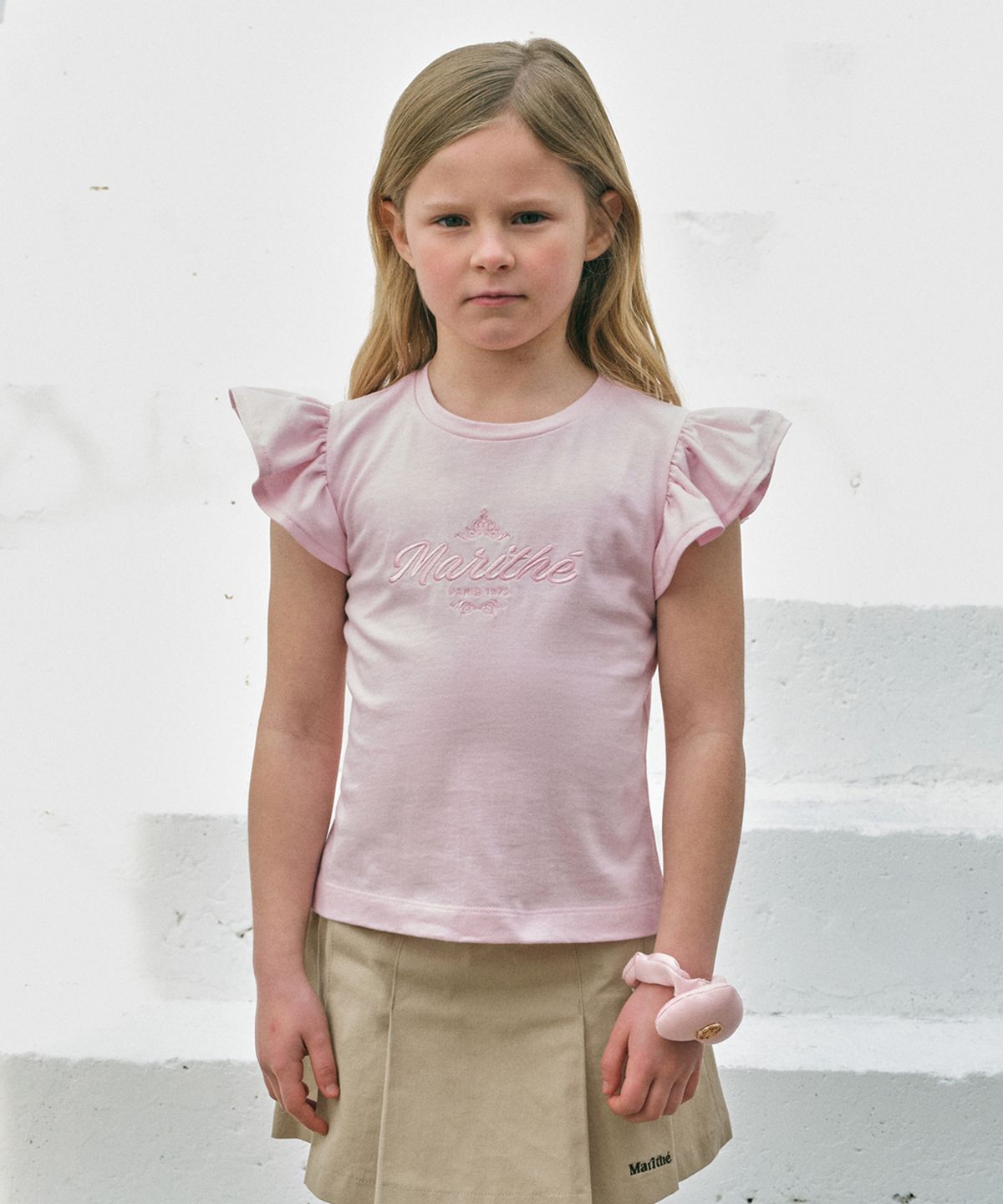 마리떼 키즈(MARITHÉ KIDS) ENFANT W FRILL TEE pink