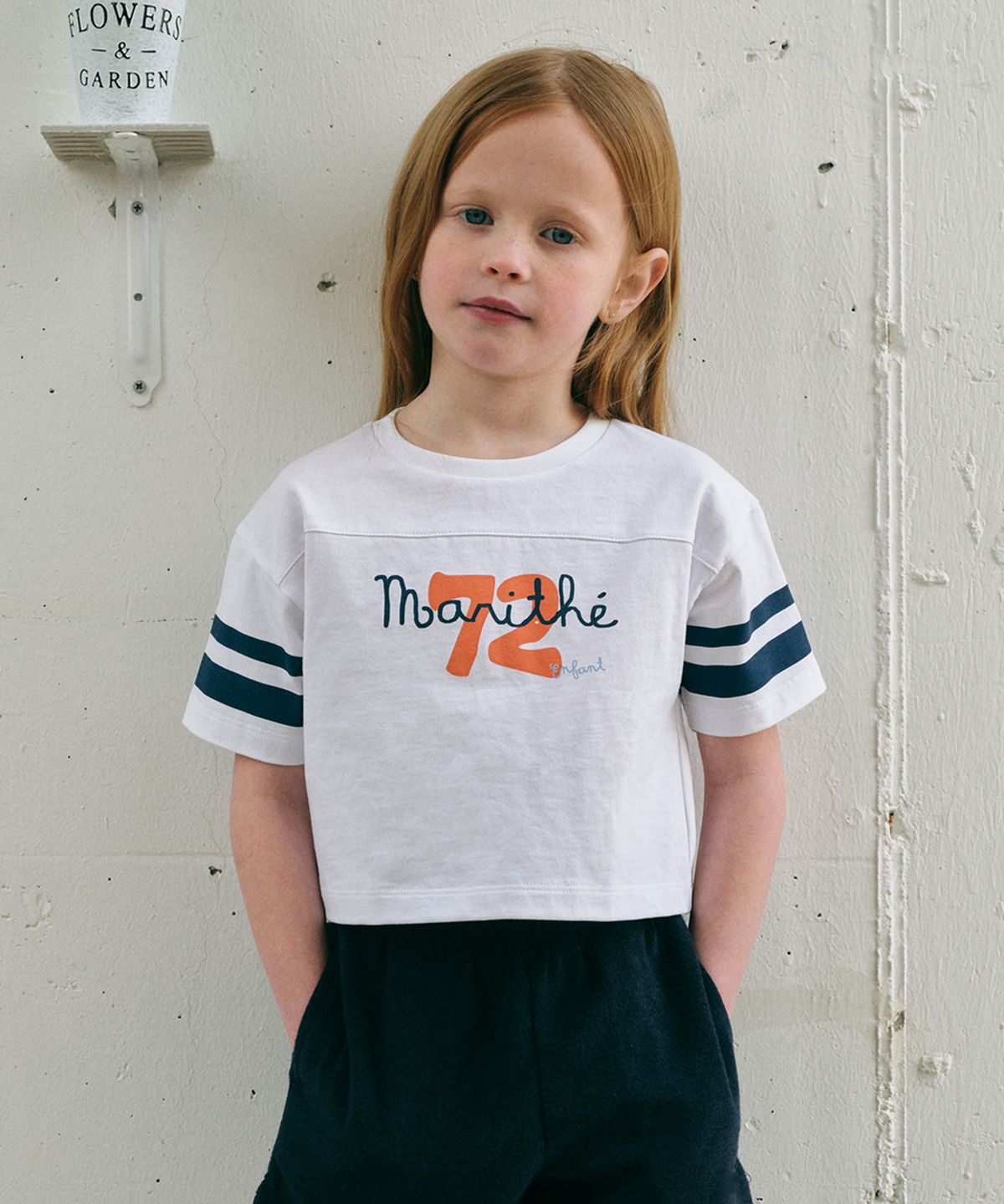 마리떼 키즈(MARITHÉ KIDS) ENFANT FOOTBALL TEE white
