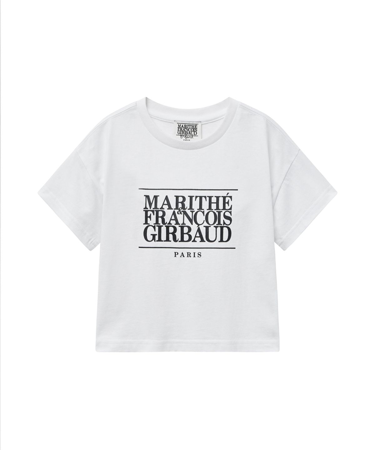 마리떼 키즈(MARITHÉ KIDS) ENFANT W CLASSIC LOGO CROP TEE white