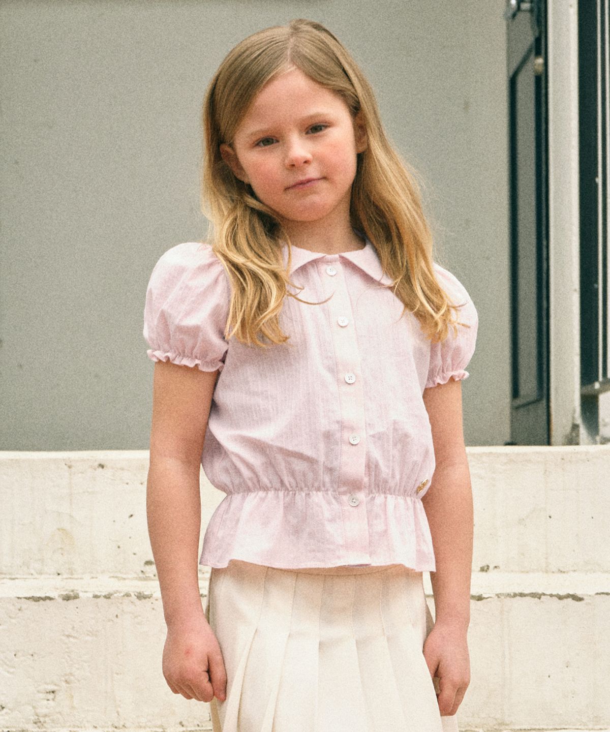 마리떼 키즈(MARITHÉ KIDS) ENFANT W PUFF SLEEVES BLOUSE pink