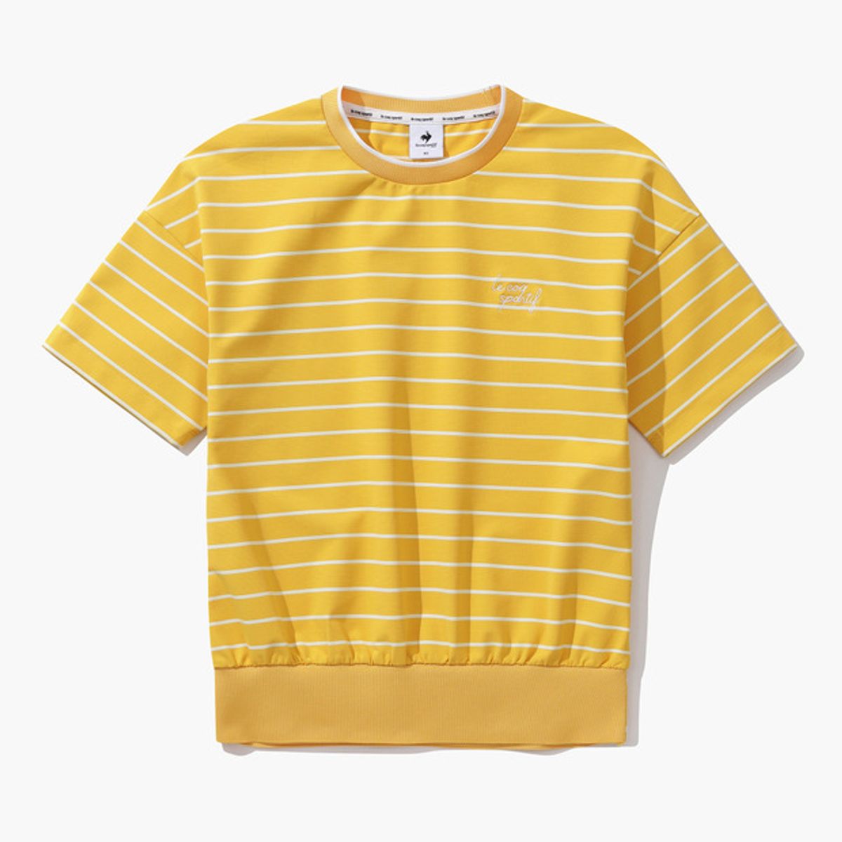 르꼬끄 골프(LECOQ GOLF) 여성 스트라이프 라운드넥 티셔츠 (GP222LRS41)