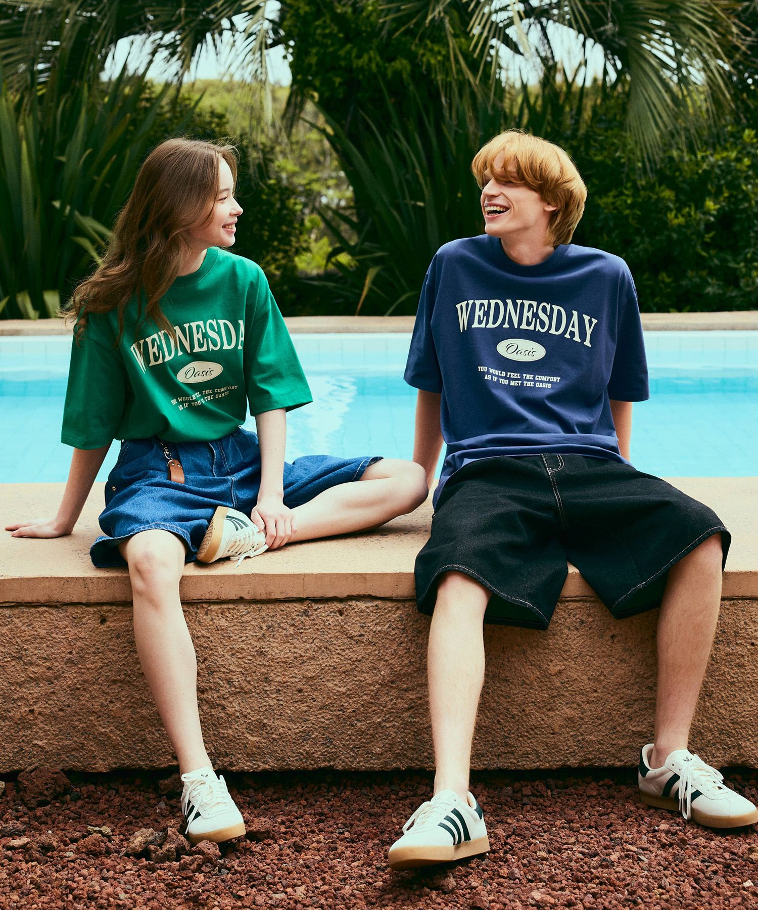 MUSINSA公式 | WEDNESDAY OASIS シグネチャーオーバーサイズ半袖T