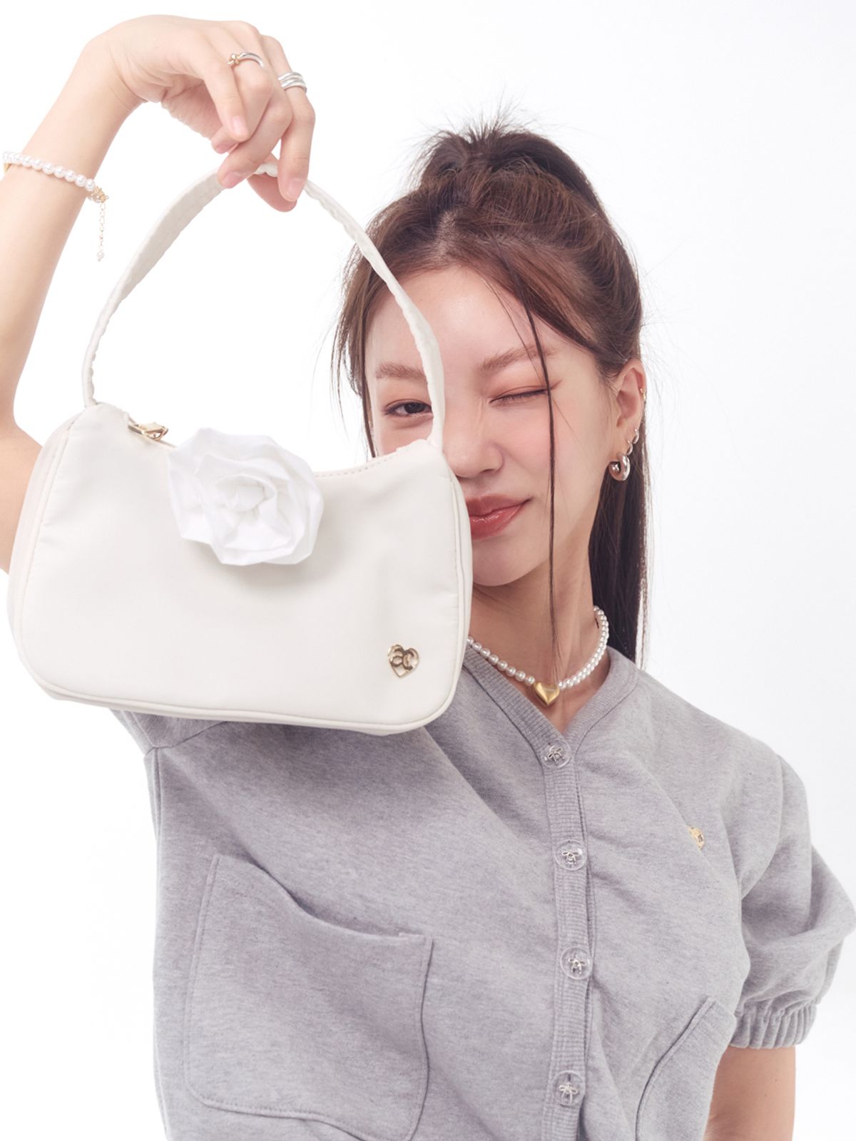 아노에틱(ANOETIC) ROSE COMFY BAG_IVORY