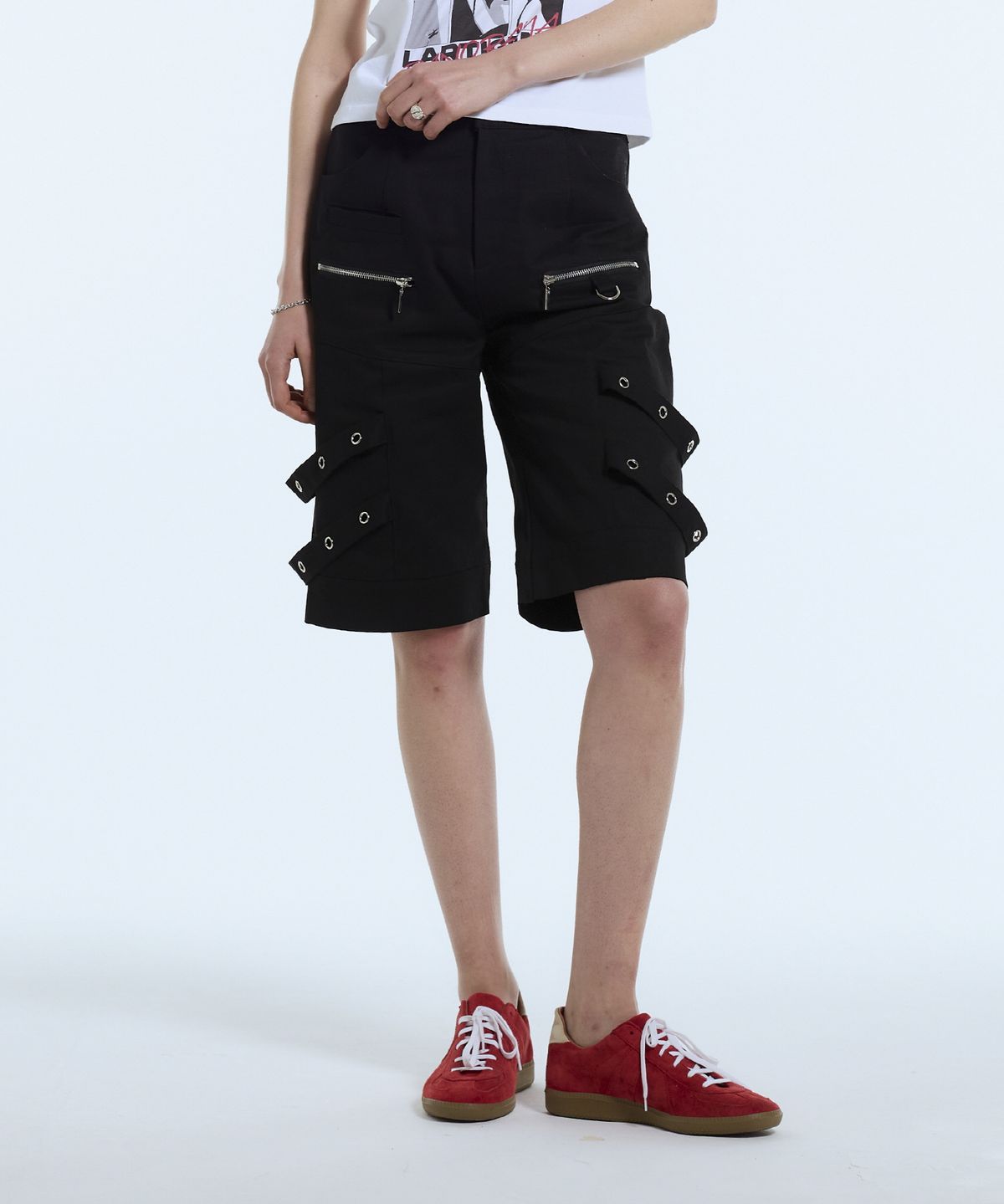 라티젠(LARTIGENT) L11 BELT SHORTS(BLACK)