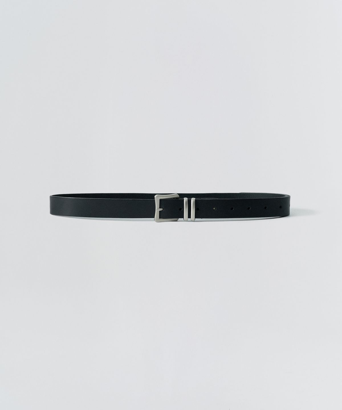 이지오(EZIO) Modern Square Leather Belt_Black