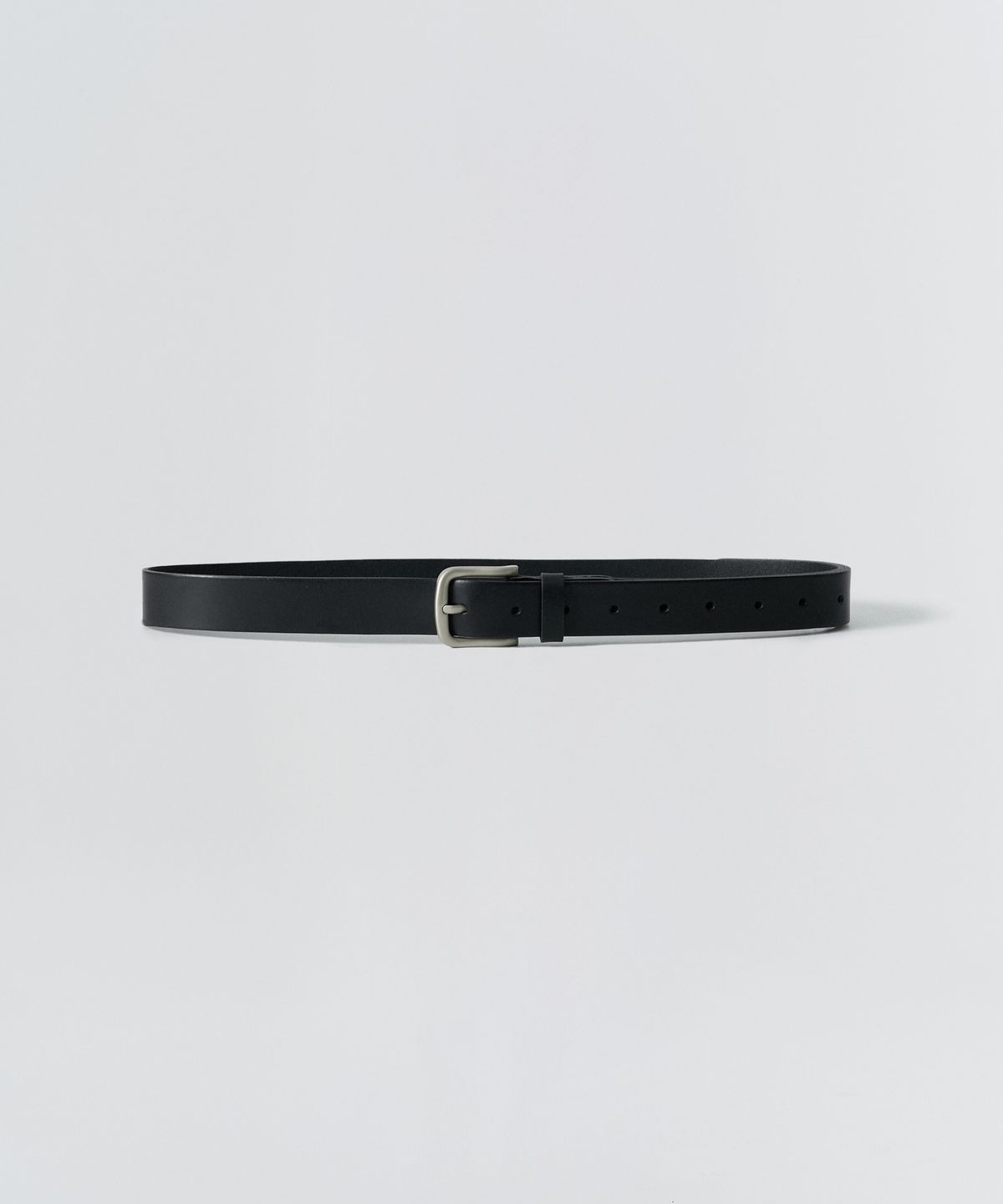 이지오(EZIO) Minimal Mono Leather Belt_Black