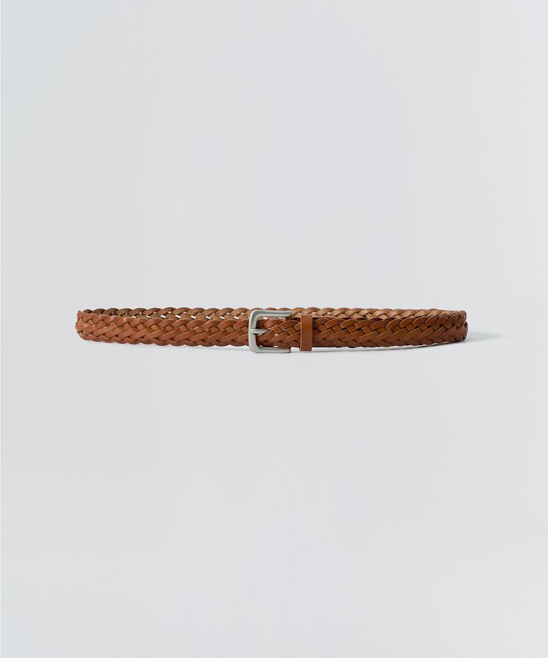 Classic weaving belt_Camel