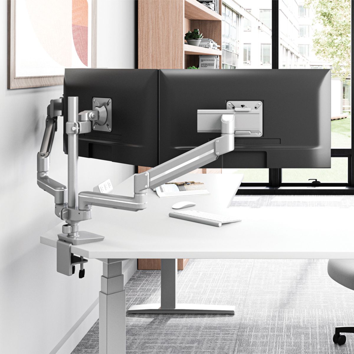 펠로우즈(FELLOWES) Tallo 모듈러 3FMS 슬라이드 모니터암 거치대