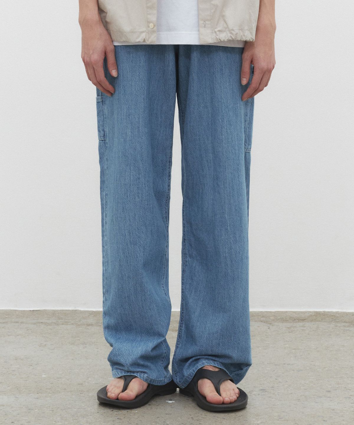데케트(DECET) [썸머 린넨라이크]LinenLike Carpenter Jeans DCPT040Blue