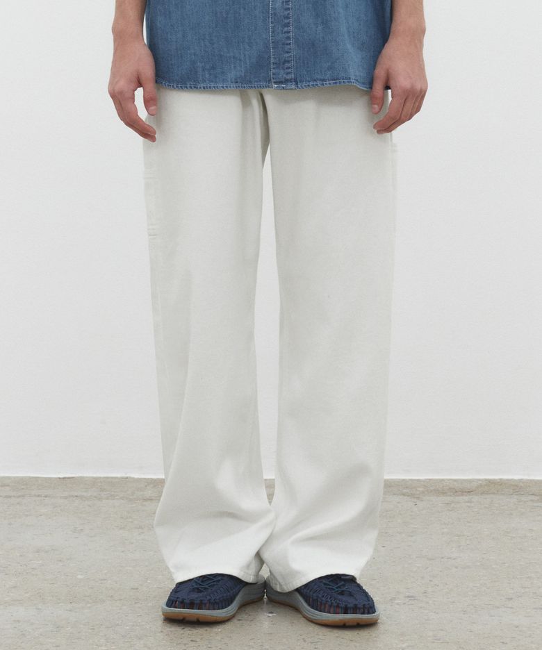 [썸머 린넨라이크]LinenLike Carpenter Jeans DCPT040Ivory