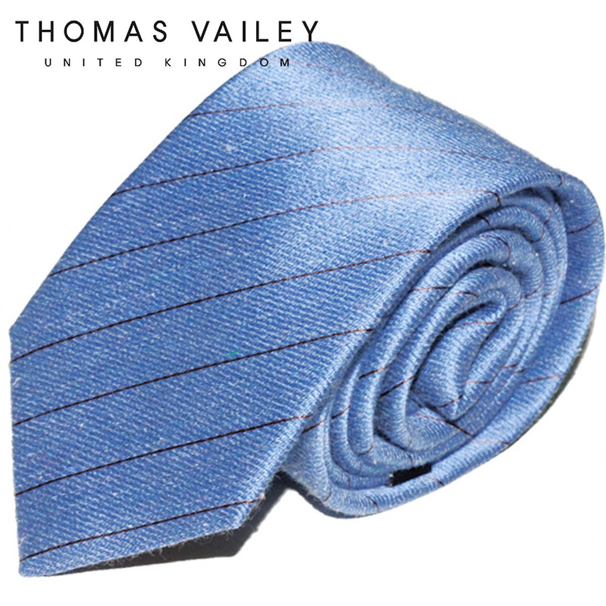 토마스 베일리(THOMAS VAILEY) 실크넥타이-토마스핀 블루 7cm