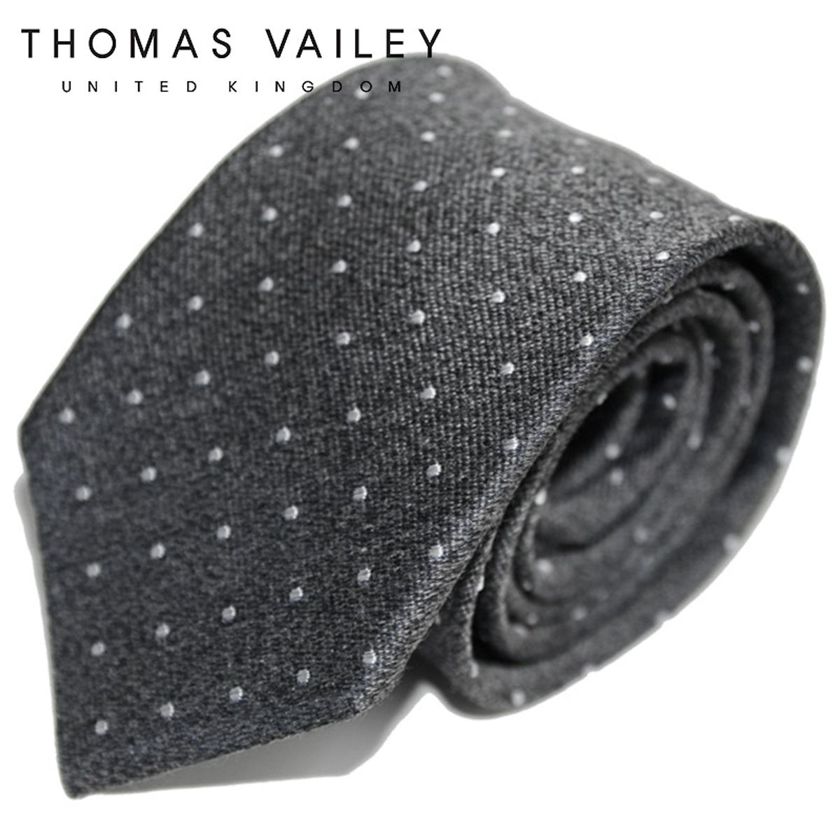 토마스 베일리(THOMAS VAILEY) 실크넥타이-하비스트 그레이 7cm
