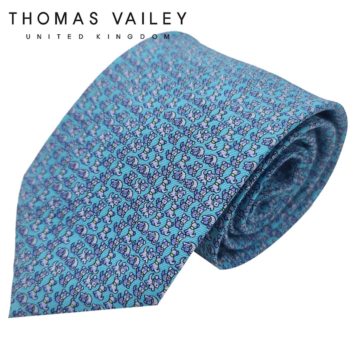 토마스 베일리(THOMAS VAILEY) 패션넥타이-슈나 블루 8cm