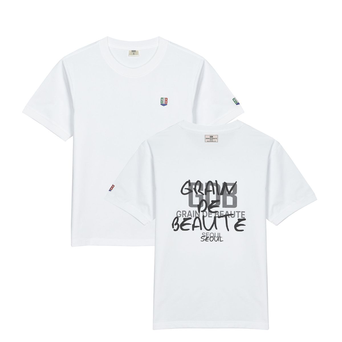 그랭드보떼(GRAIN DE BEAUTE) BACK LOGO GDB T-SHIRT 02 [WHITE]