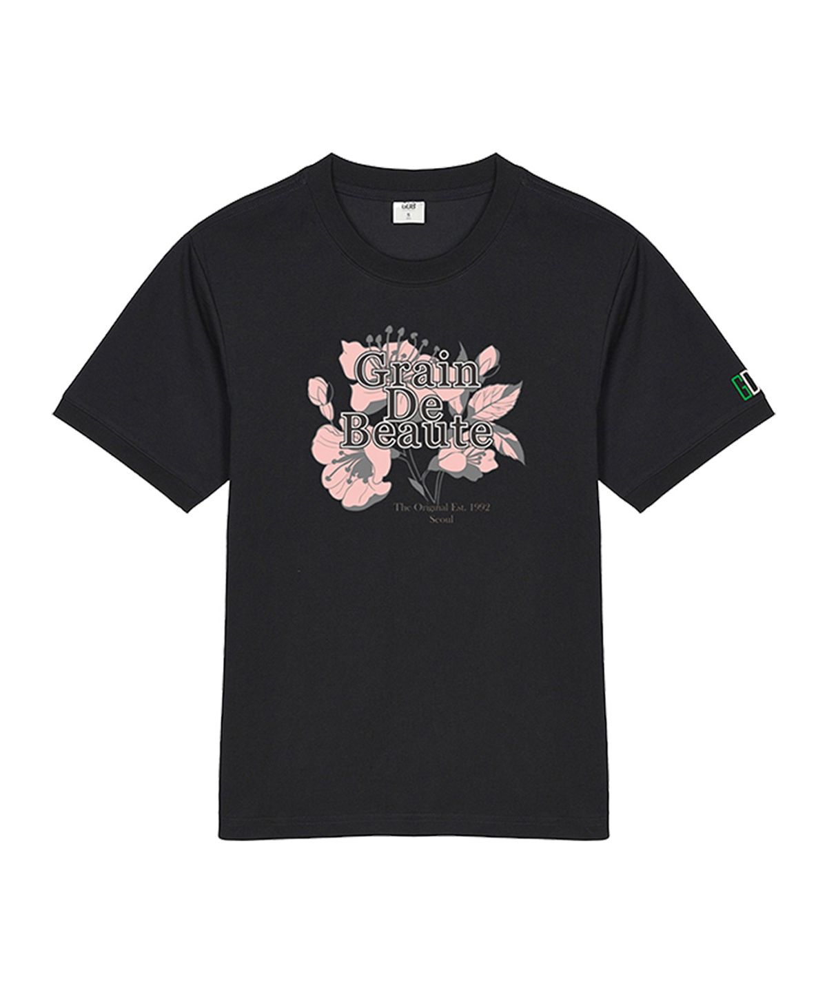 그랭드보떼(GRAIN DE BEAUTE) SIGNATURE T-SHIRT 03 [BLACK]