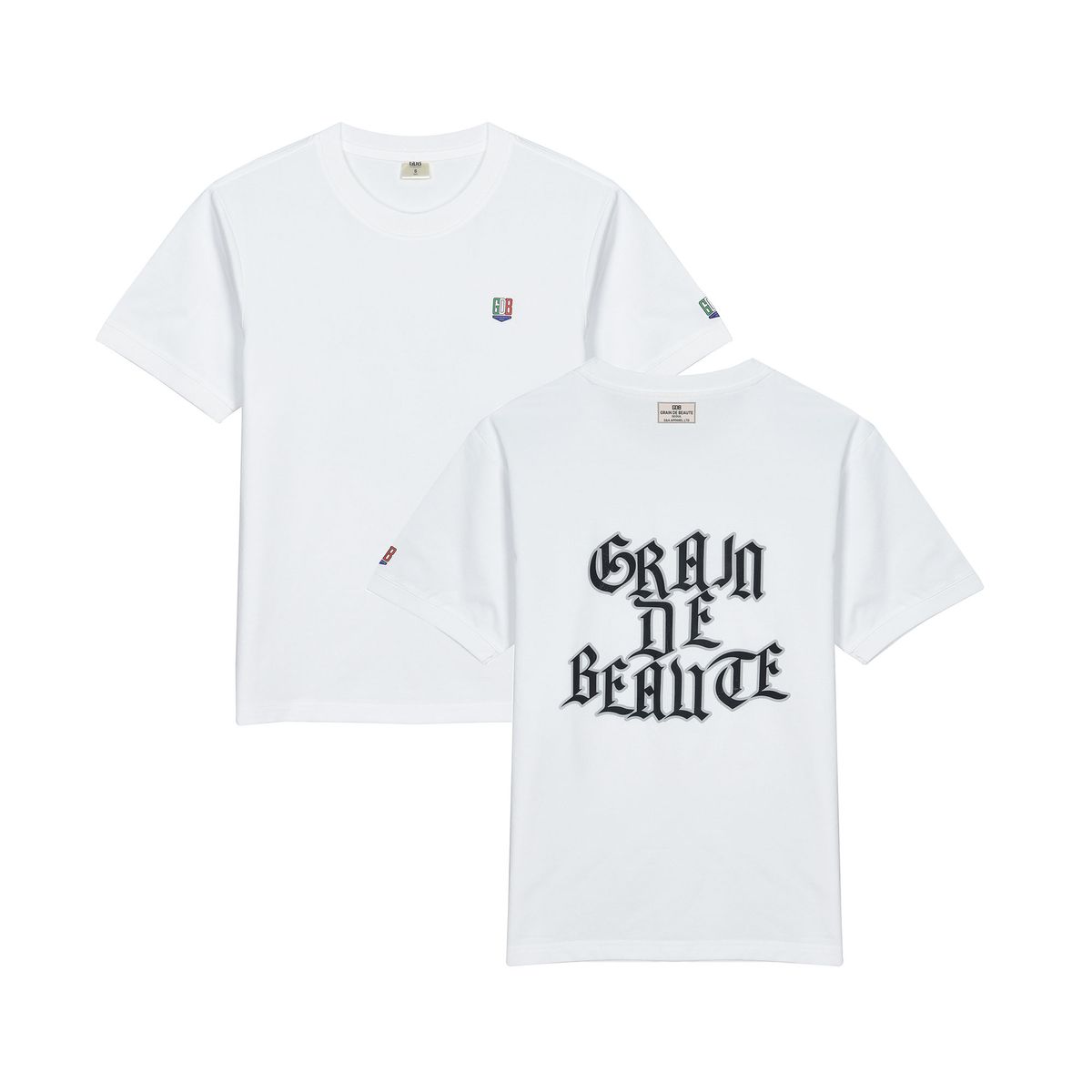 그랭드보떼(GRAIN DE BEAUTE) BACK LOGO T-SHIRT 01 [WHITE]