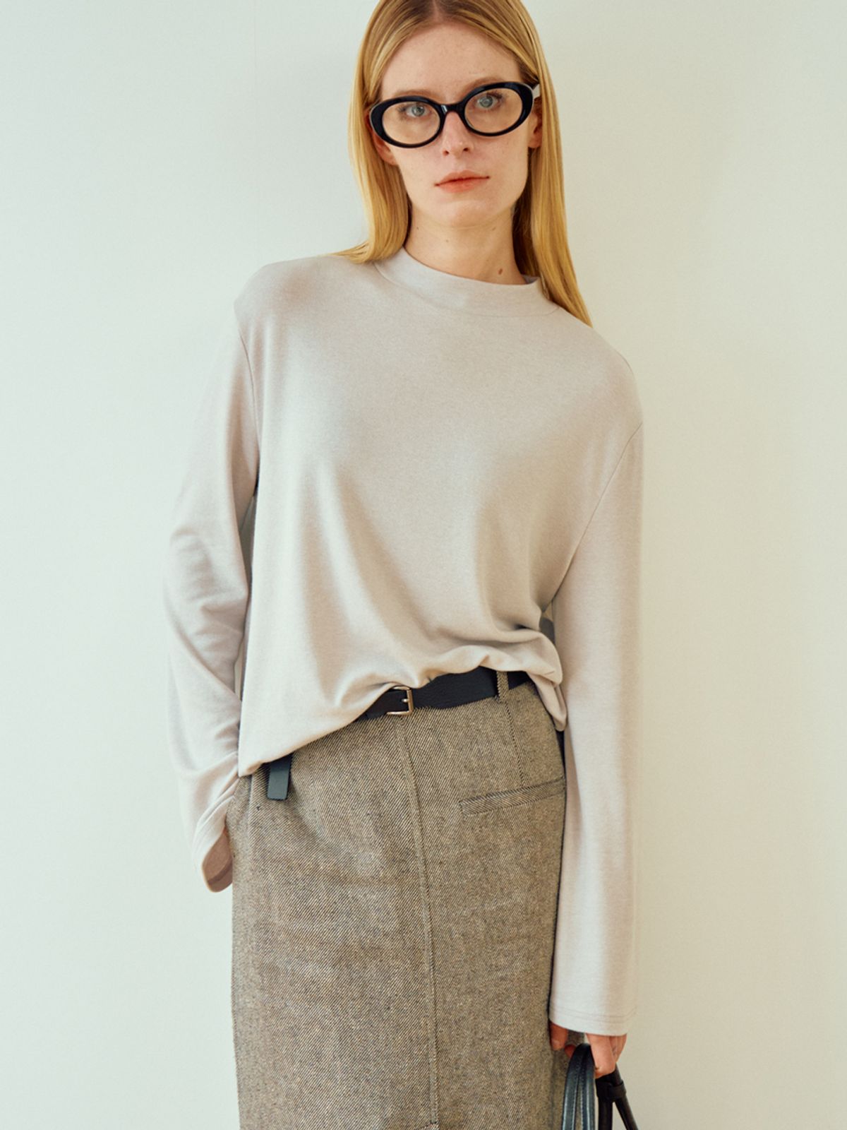 위메농(OUI MAIS NON) Olivia openning-sleeve T-shirts