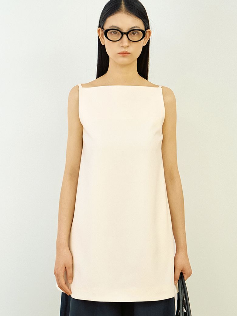 Basic string square dress-top