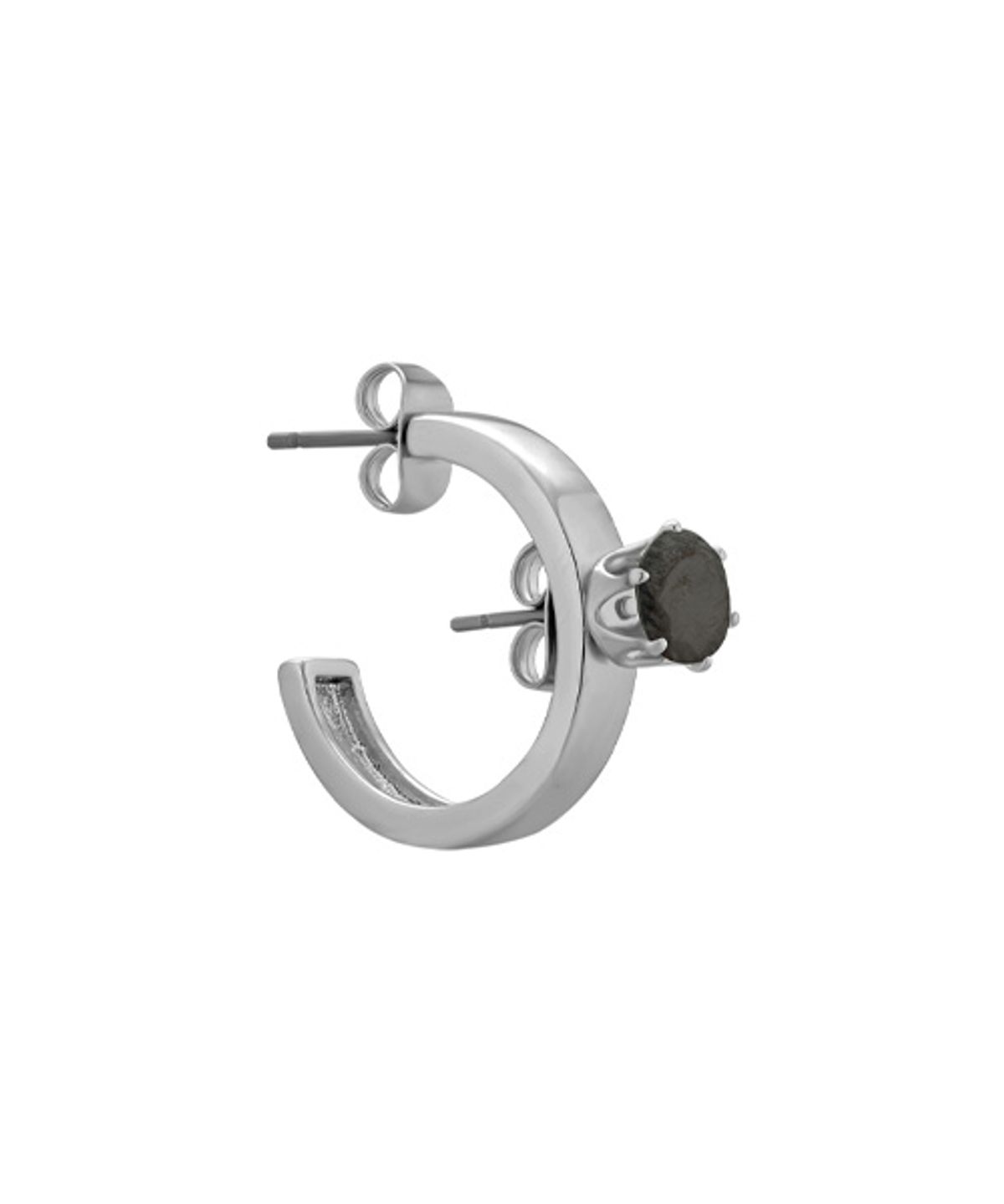 에브리벌스데이(EVERYBIRTHDAY) Earring single stone earring (Black)